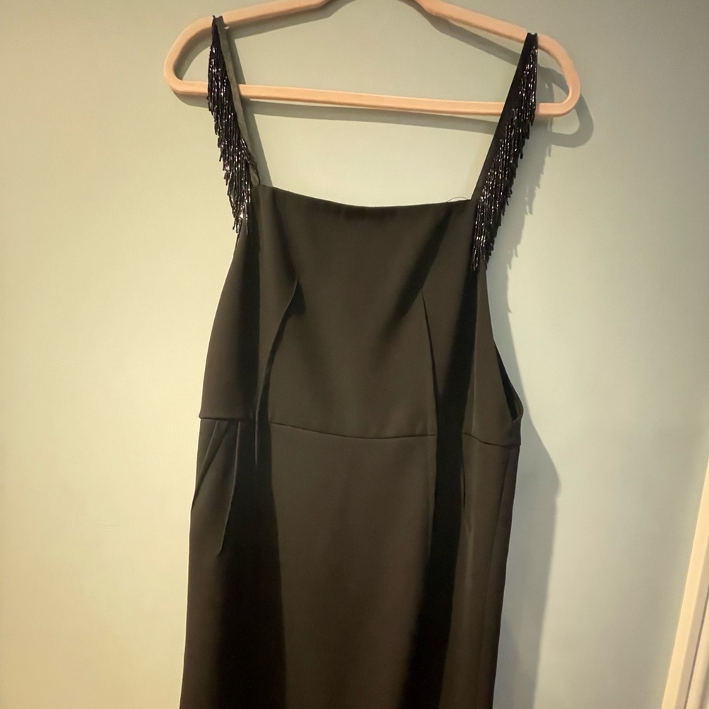 Prada Dress with Beaded Fringe Detail Straps | Gala Night | Size 42